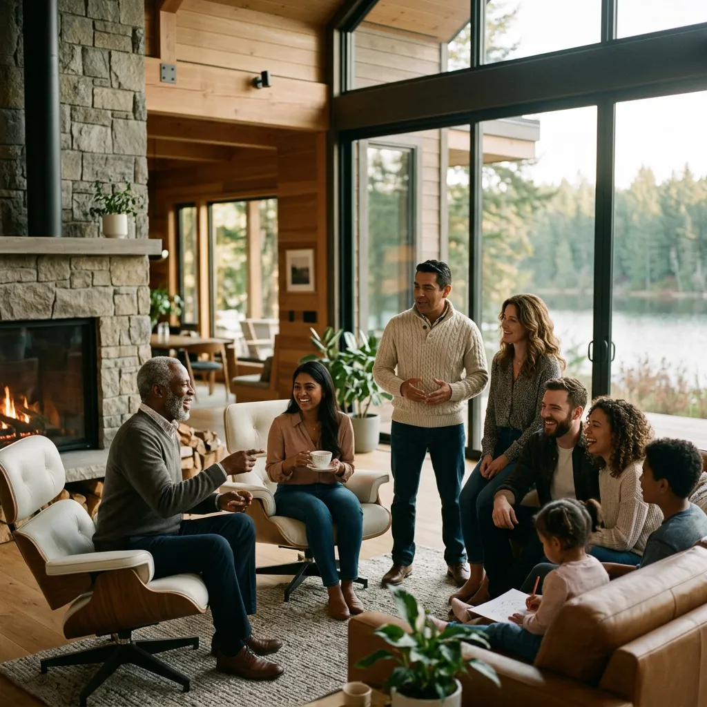 Members and their families at an alliance camp