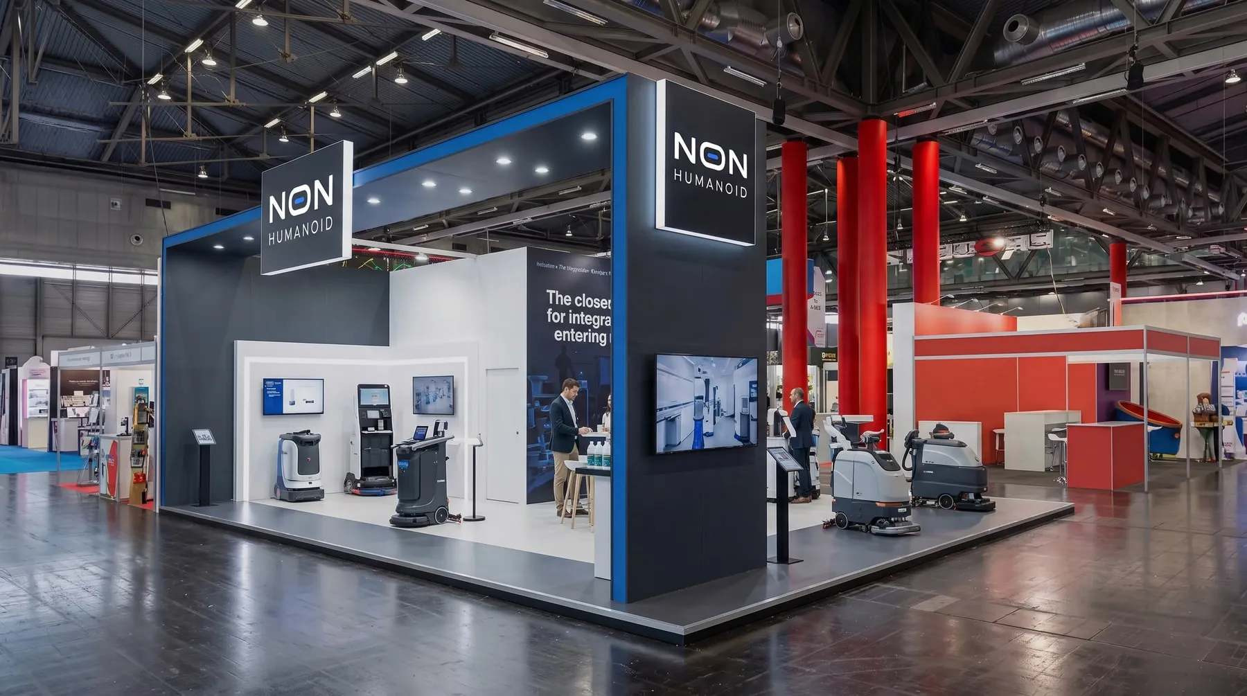 N.O.N. Humanoid exhibition stand at London ExCeL