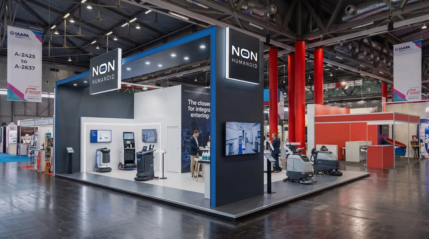 N.O.N. Humanoid exhibition stand at London ExCeL